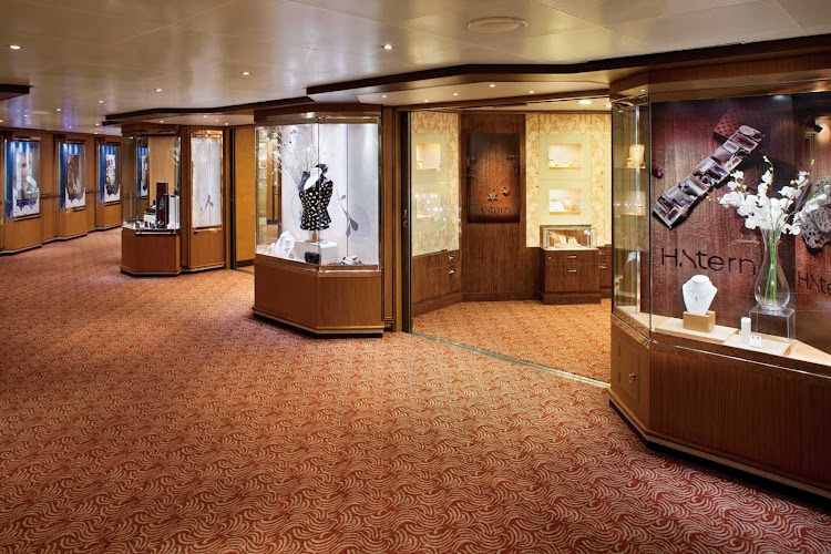 Boutiques on board Silver Spirit offer designer collections and duty free shopping.