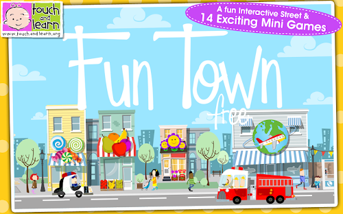 Android application Fun Town for Kids - Free screenshort