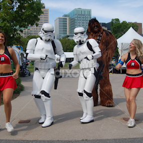 Starwars and Redblack cheerleaders by Debbie Annable Carr - News & Events Entertainment