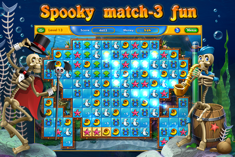Android application Fishdom Spooky HD (Full) screenshort