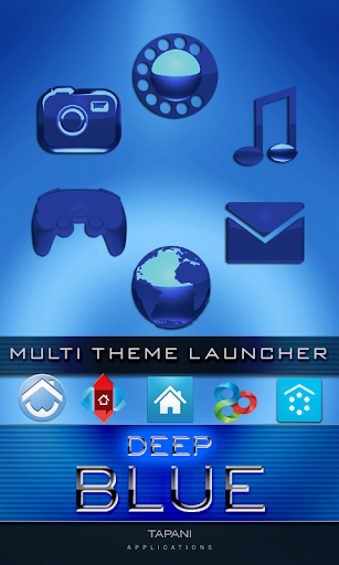 DEEP BLUE icons go adw apex