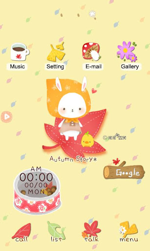 CUKI Themes Rabbit with fall