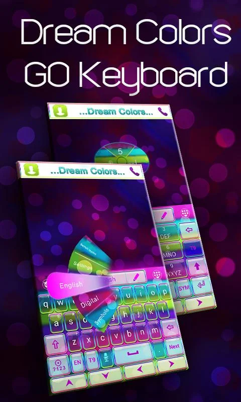   Dream Colors Go Keyboard Theme: captura de tela 