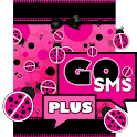 Pink Ladybug ThemePLUS GO SMS
