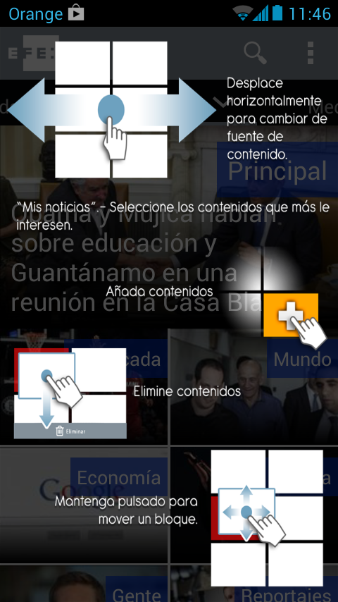   EFE Digital noticias: captura de pantalla 