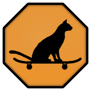 Skateboard Cat