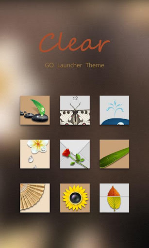 Clear GO Launcher Theme