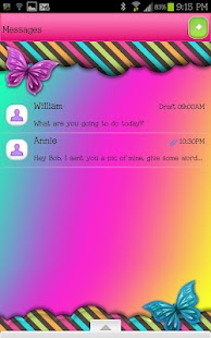 GO SMS - Sweet Rainbow