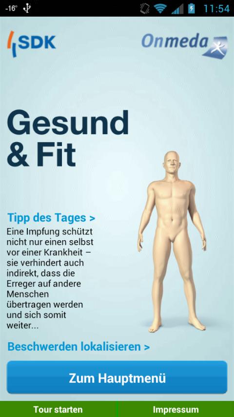 Gesund &amp; Fit Screen 1