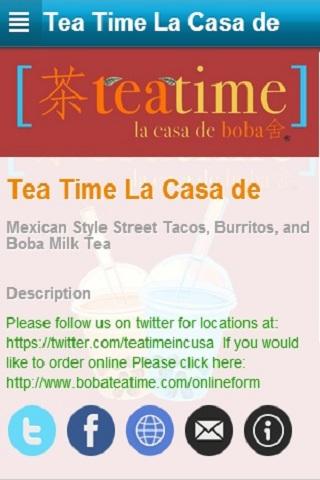 Tea Time La Casa de Boba