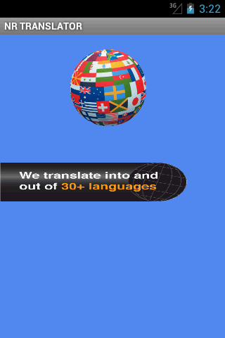 NR Language Translator App