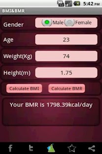 Free BMR BMI Calculator APK for Android