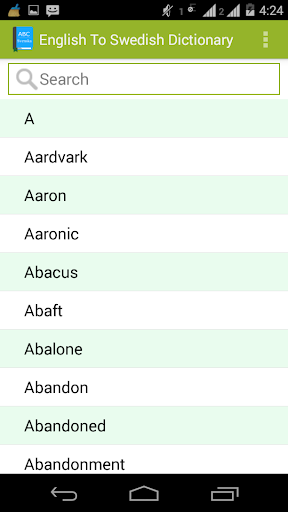 English To Swedish Dictionary