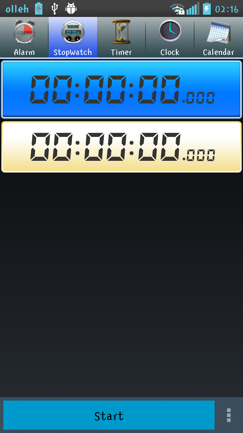 Alarm/Clock Screen 3