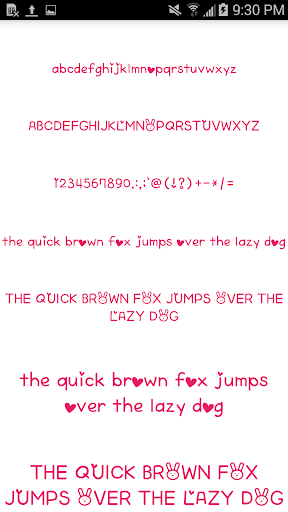 Color Fonts for FlipFont 6