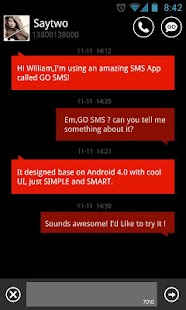 How to download GOSMS WP8 Red Theme patch 2.0 apk for android