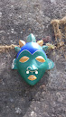 Masque Vert Sur La Saône