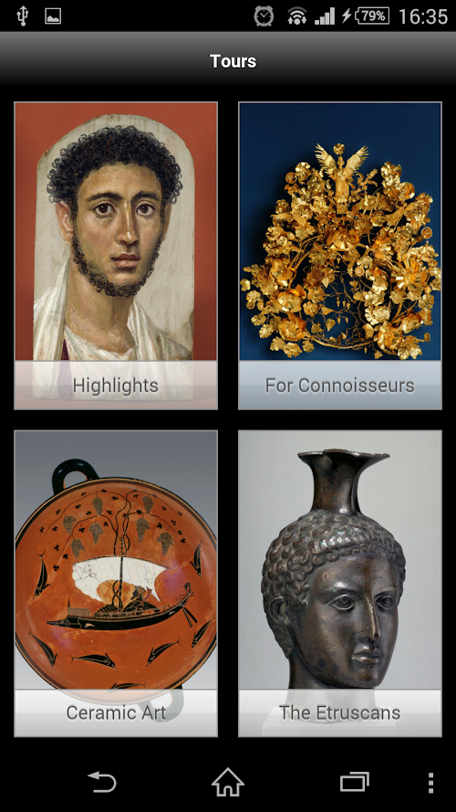 Android application Antiquities Munich Mediaguide screenshort