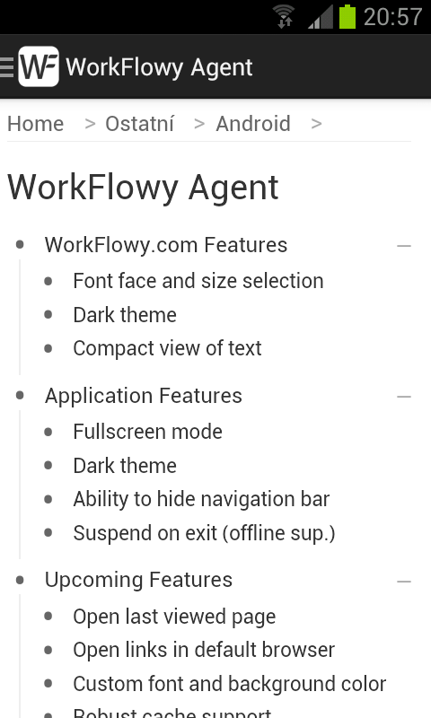 WorkFlowy Agent Pro Screen 3