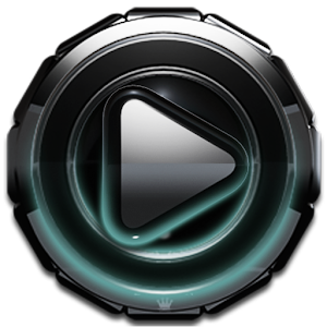 Poweramp skin Petrol Glow logo