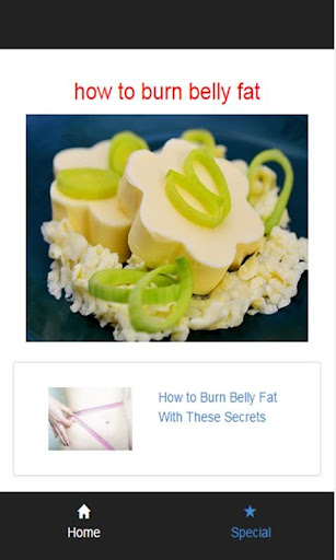 how to burn belly fat