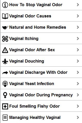 Android application Stop Vaginal Odor screenshort