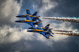Blue Angels by Ron Meyers - Transportation Airplanes