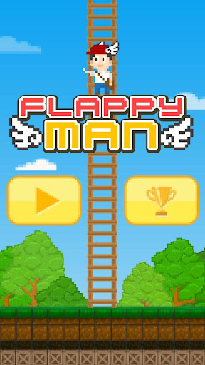 Pixel Flappy Man Climbing