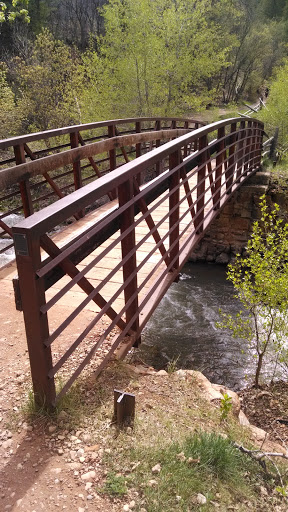 Fifth River Hotsprings Foot Bridge