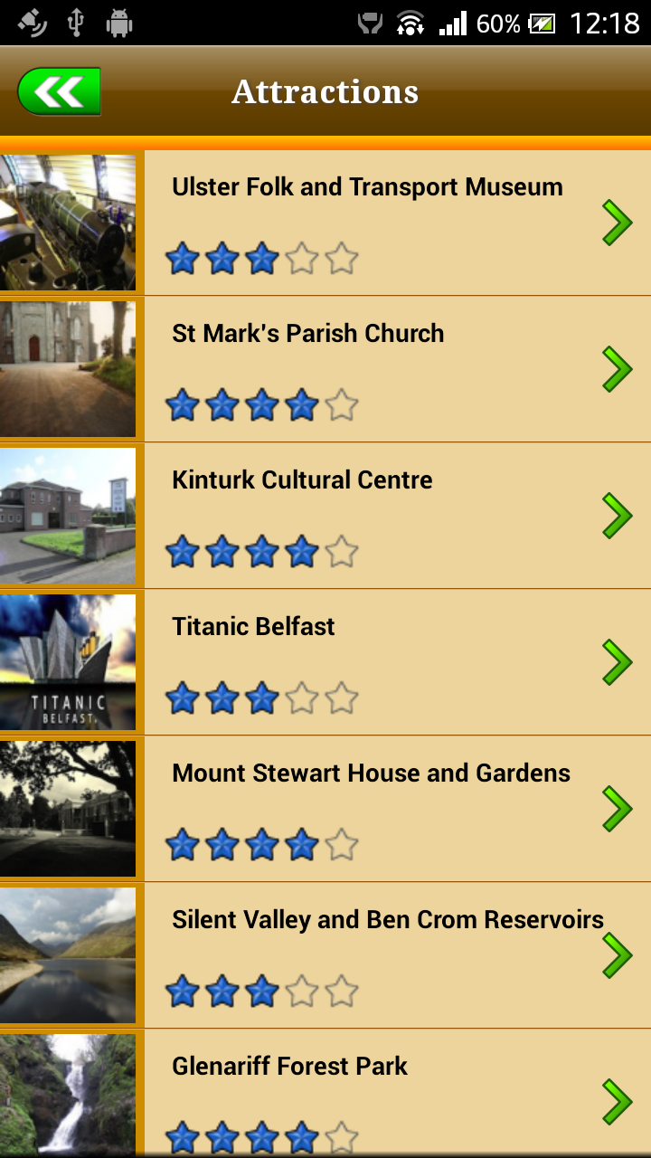 Belfast Offline Travel Guide Screen 3