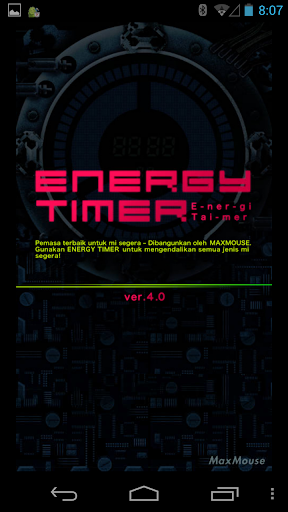 Energy Timer Malay English