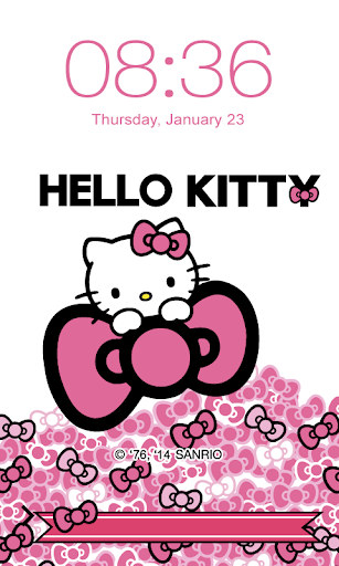 Sweet Pink Bow Screen Lock