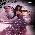 Pink Sparkling Butterfly Cube logo