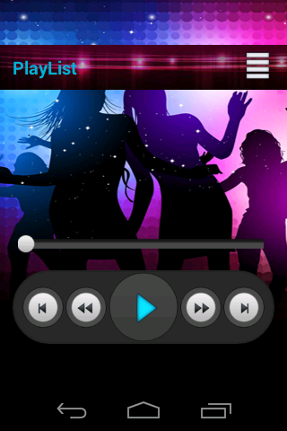 Shaking Music player