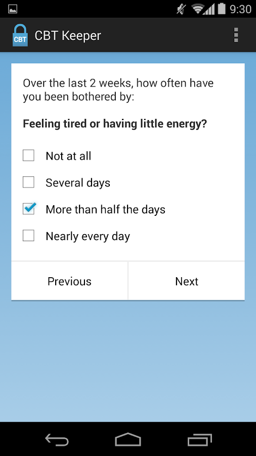 CBT Keeper - screenshot