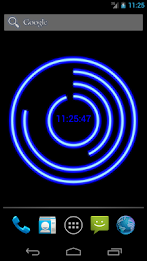 Neon Clock Live Free Wallpaper poster 1