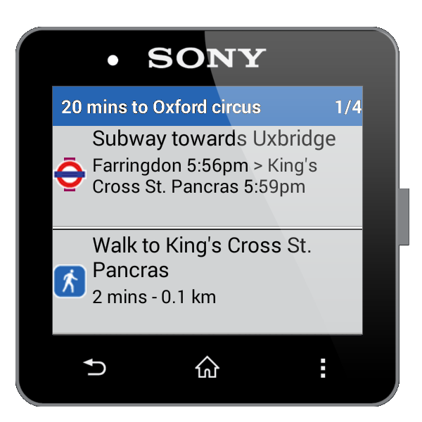 Directions for SmartWatch 2 Screen 2