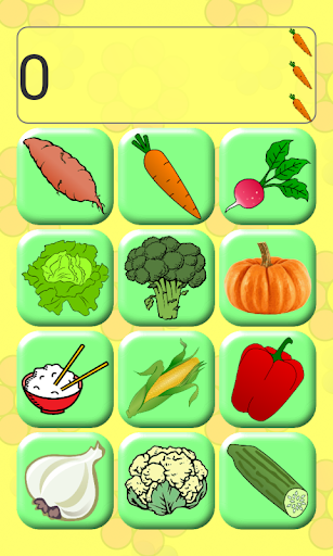 【免費休閒App】Veggie Memory & Matching Game-APP點子