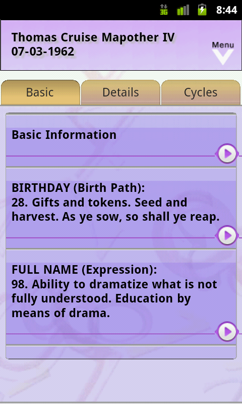 Numbers PCE Screen 3