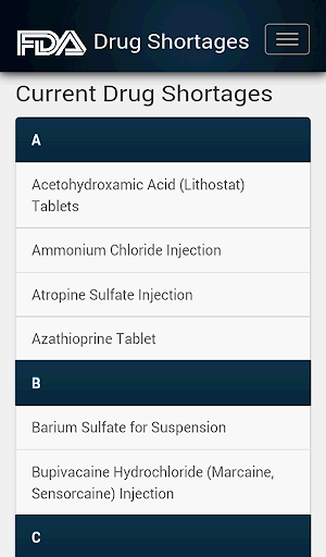 【免費醫療App】Drug Shortages-APP點子