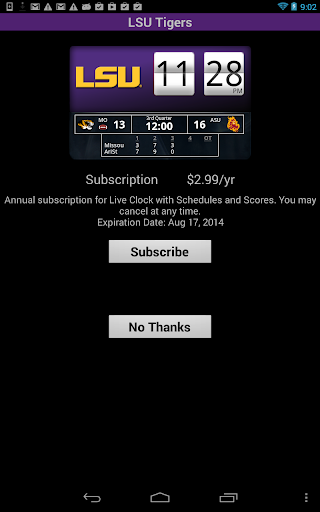 【免費運動App】LSU Tigers Live Clock-APP點子