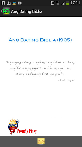 Ang Dating Biblia sa Tagalog