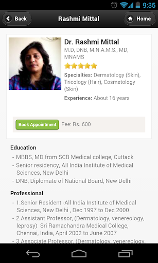 Dr Rashmi Mittal Appointments