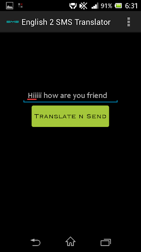 English to SMS Translator