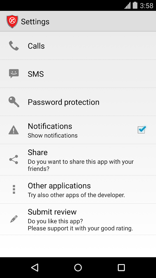 Calls Blacklist PRO - screenshot