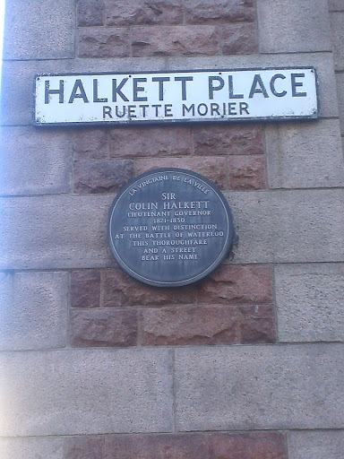 Halkett Place Memorial Plaque