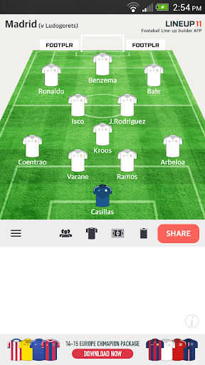 Lineup11 - Football Line-up