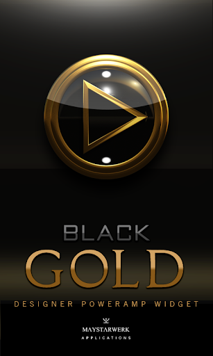 Poweramp Widget blackgold