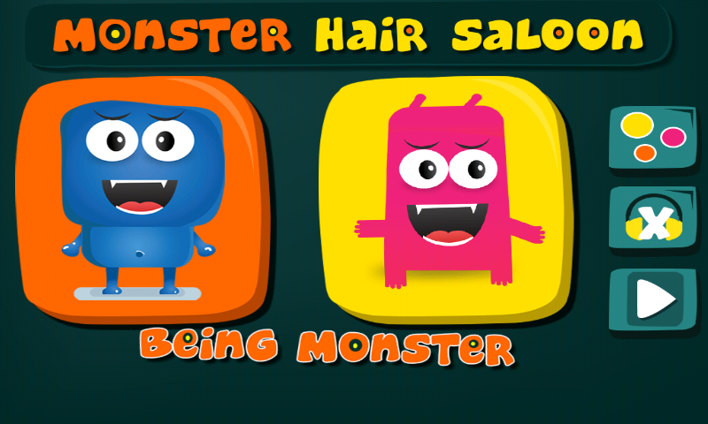 Android application Monster Hair Salon screenshort