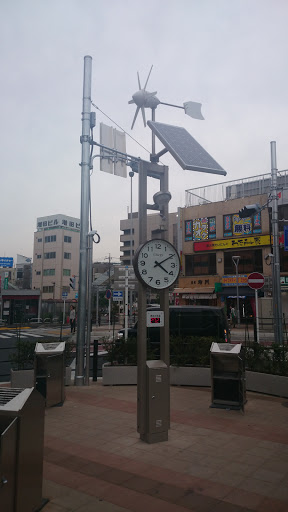 川越駅前 自然エネルギー利用時計台